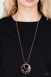 Ecliptic Elegance - Copper Necklace - Paparazzi Accessories