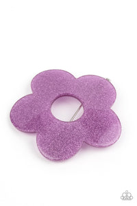 flower-child-garden-purple-hair clip-paparazzi-accessories