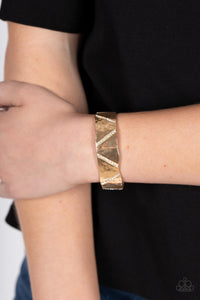 Couture Crusher - Gold Bracelet - Paparazzi Accessories