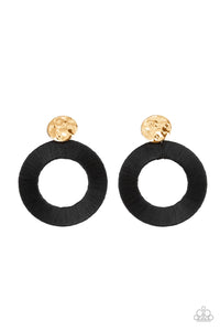 strategically-sassy-black-post earrings-paparazzi-accessories