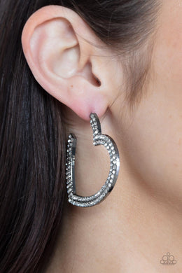 AMORE to Love - Black Earrings - Paparazzi Accessories