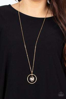 Hands-Down Dazzling - Gold Necklace - Paparazzi Accessories