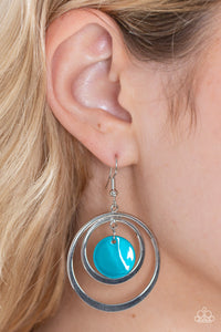 Mai Tai Tango - Blue Earrings - Paparazzi Accessories