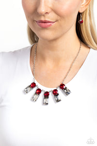 Celestial Royal - Red Necklace - Paparazzi Accessories