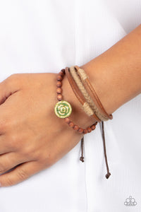 Existential Earth Child - Green Bracelet - Paparazzi Accessories