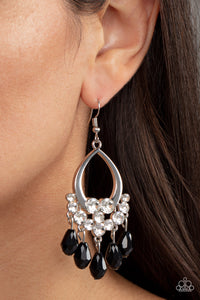 Famous Fashionista - Black Earrings - Paparazzi Accessories