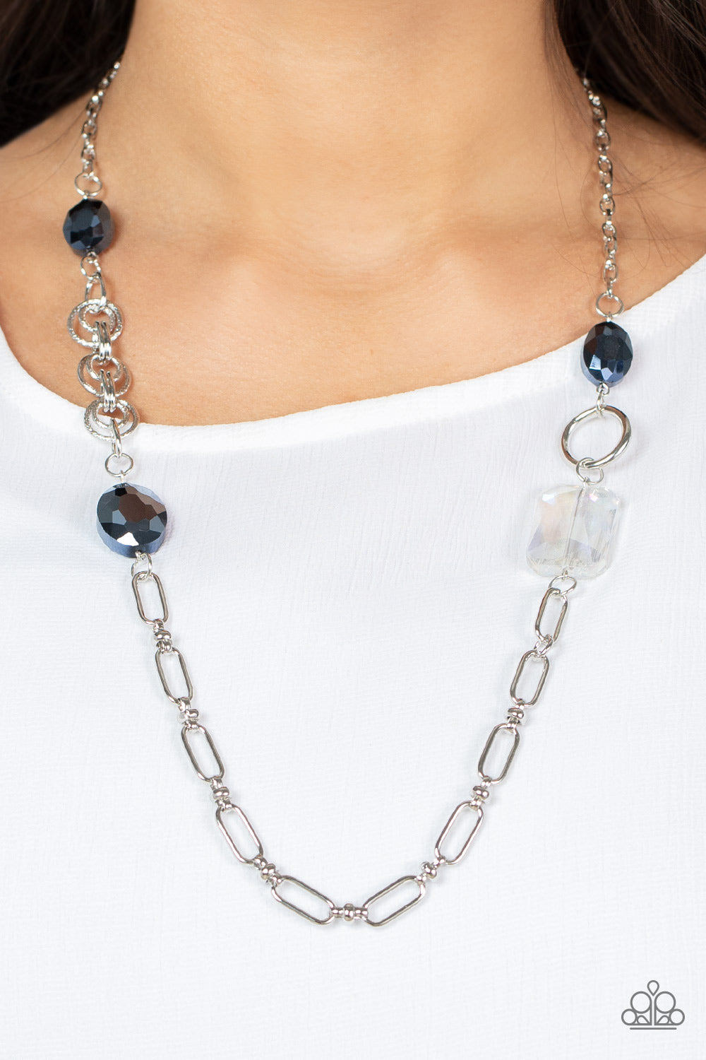 Famous and Fabulous - Blue Necklace - Paparazzi Accessories