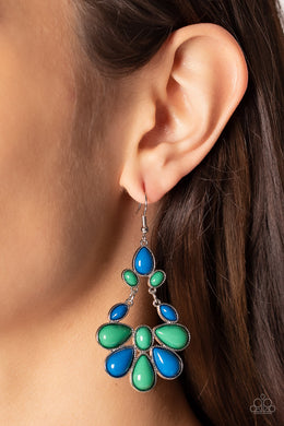 Colorfully Canopy - Multi Earrings - Paparazzi Accessories
