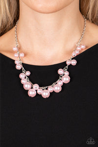 Tearoom Gossip - Pink Necklace - Paparazzi Accessories
