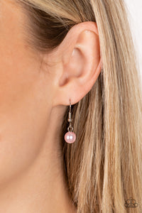 Tearoom Gossip - Pink Necklace - Paparazzi Accessories