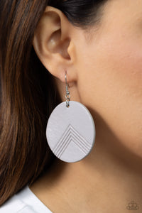 On the Edge of Edgy - Silver Earrings - Paparazzi Accessories