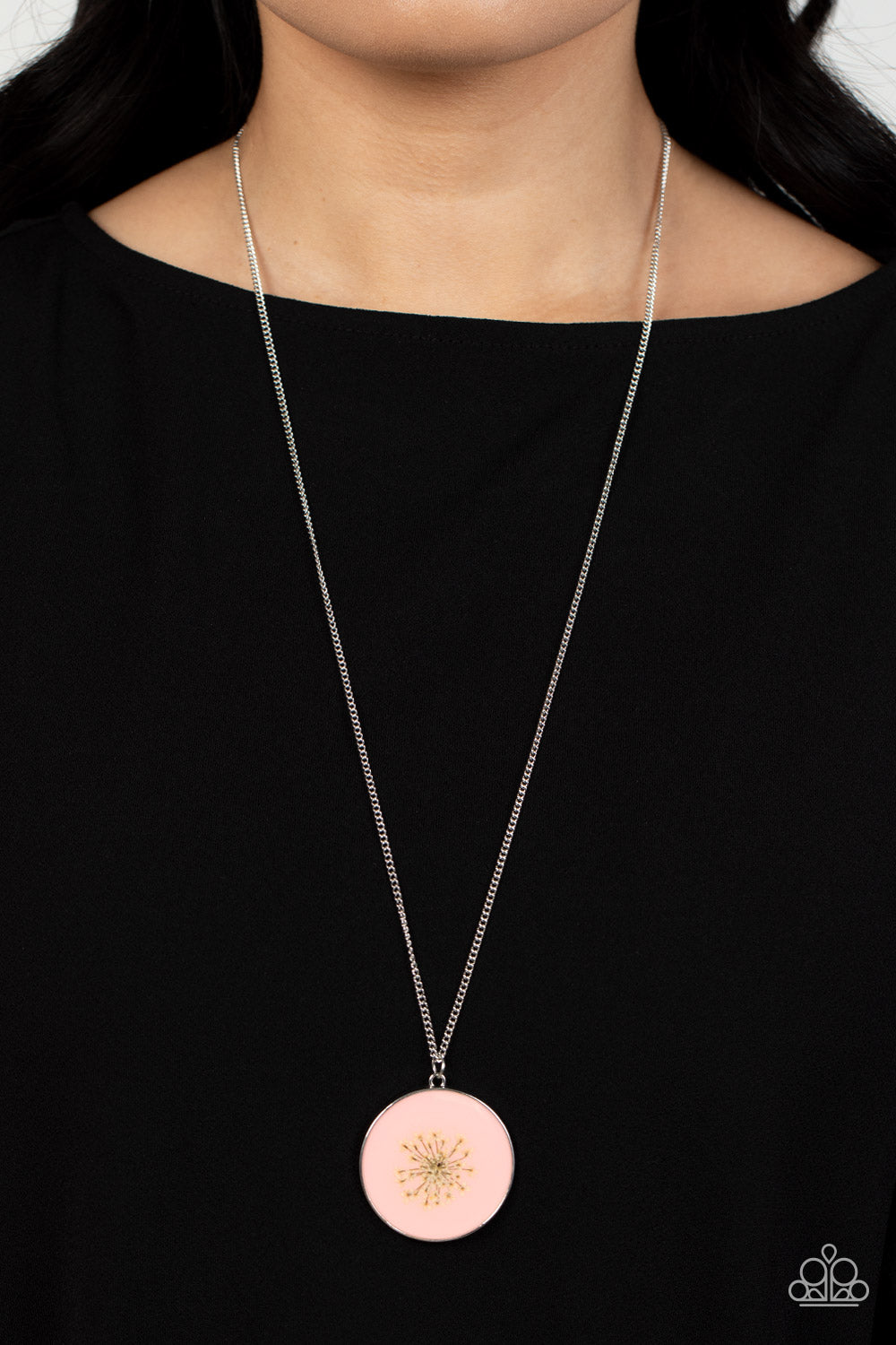Prairie Picnic - Pink Necklace - Paparazzi Accessories