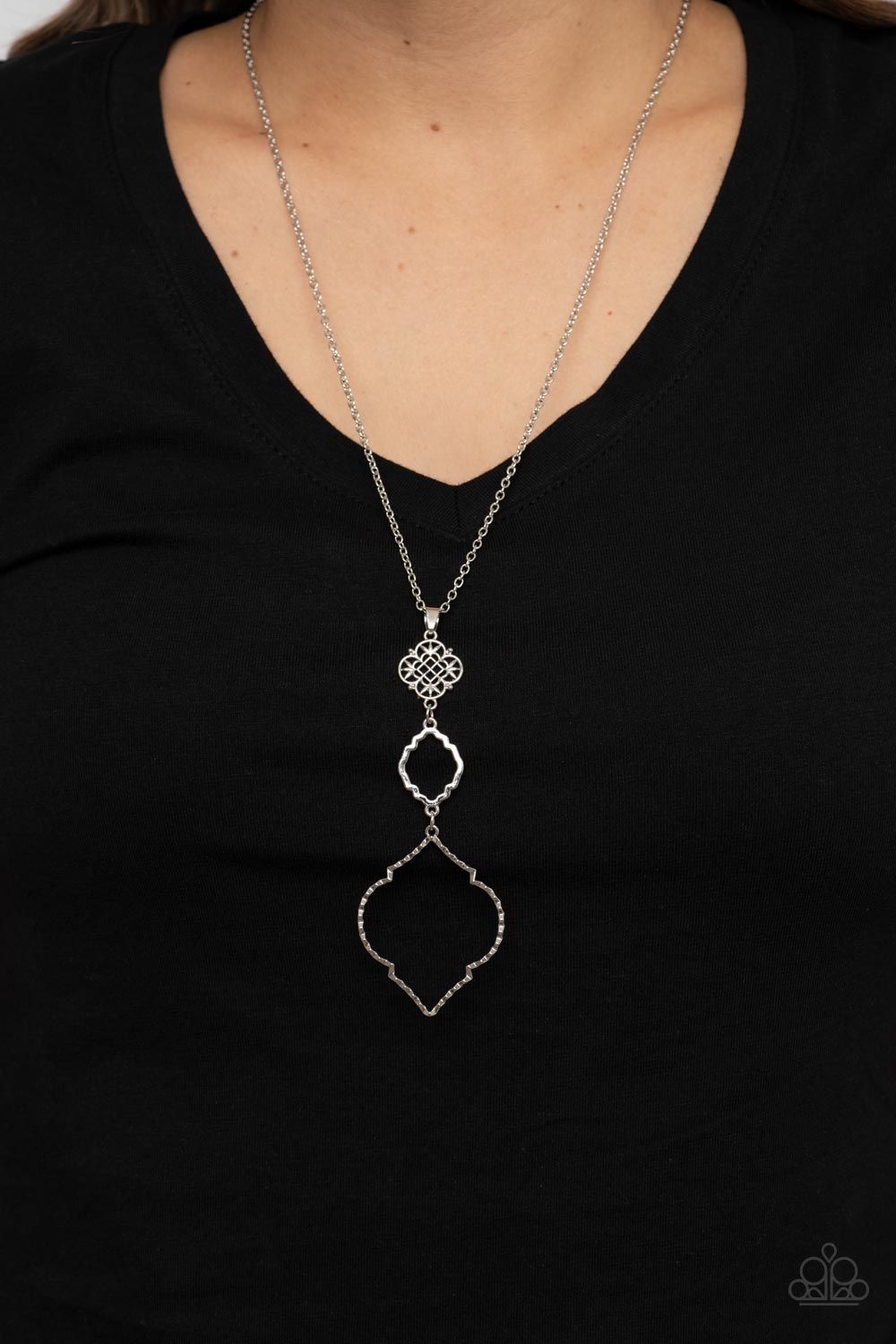 Marrakesh Mystery - Silver Necklace - Paparazzi Accessories