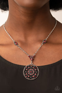 TIMELESS Traveler - Red Necklace - Paparazzi Accessories