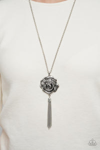 Rosy Redux - Silver Necklace - Paparazzi Accessories
