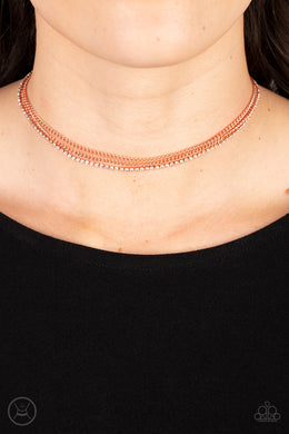 Glitzy Gusto - Copper Necklace - Paparazzi Accessories