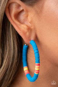 Colorfully Contagious - Blue Earrings - Paparazzi Accessories