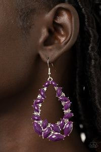 Tenacious Treasure - Purple Earrings - Paparazzi Accessories