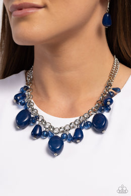 Venetian Vacation - Blue Necklace - Paparazzi Accessories