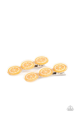 Charismatically Citrus - Orange Hair Clip - Paparazzi Accessories