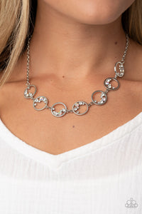 Blissfully Bubbly - White Necklace - Paparazzi Accessories