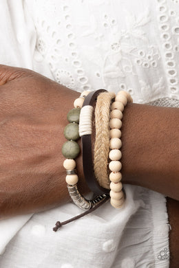 DRIFTER Away - Green Bracelet - Paparazzi Accessories