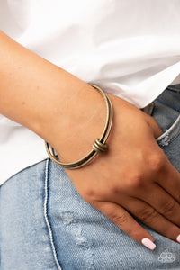 Bauble Bash - Brass Bracelet - Paparazzi Accessories