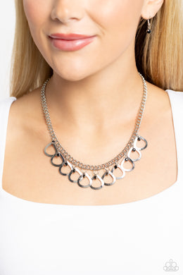TEAR-rifically Twinkling - Black Necklace - Paparazzi Accessories