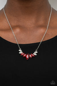 One Empire at a Time - Red Necklace - Paparazzi Accessories