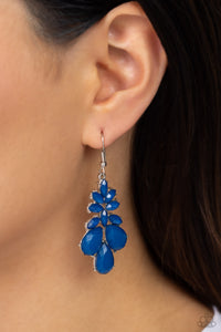 Fashionista Fiesta - Blue Earrings - Paparazzi Accessories