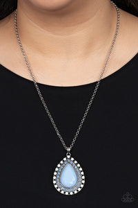 DROPLET Like Its Hot - Blue Necklace - Paparazzi Accessories