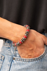 Canyon Crusher - Red Bracelet - Paparazzi Accessories