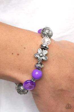 Pretty Persuasion - Purple Bracelet - Paparazzi Accessories