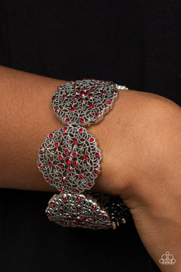 All in the Details - Red Bracelet - Paparazzi Accessories