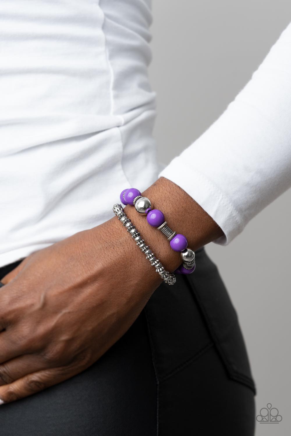 Walk This SWAY - Purple Bracelet - Paparazzi Accessories