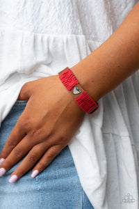 Lusting for Wanderlust - Red Bracelet - Paparazzi Accessories