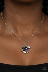 Prismatic Projection - Purple Necklace - Paparazzi Accessories