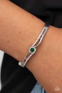 Top-Shelf Shimmer - Green Bracelet - Paparazzi Accessories