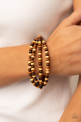 Oceania Oasis - Brown Bracelet - Paparazzi Accessories