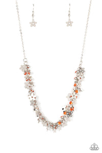 fearlessly-floral-orange-necklace-paparazzi-accessories