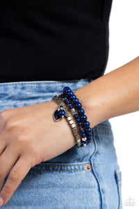 Redefined Romance - Blue Bracelet - Paparazzi Accessories