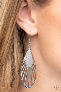 WING-A-Ding-Ding - Silver Earrings - Paparazzi Accessories
