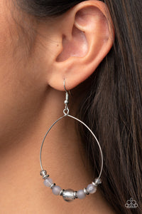 Ambient Afterglow - Silver Earrings - Paparazzi Accessories