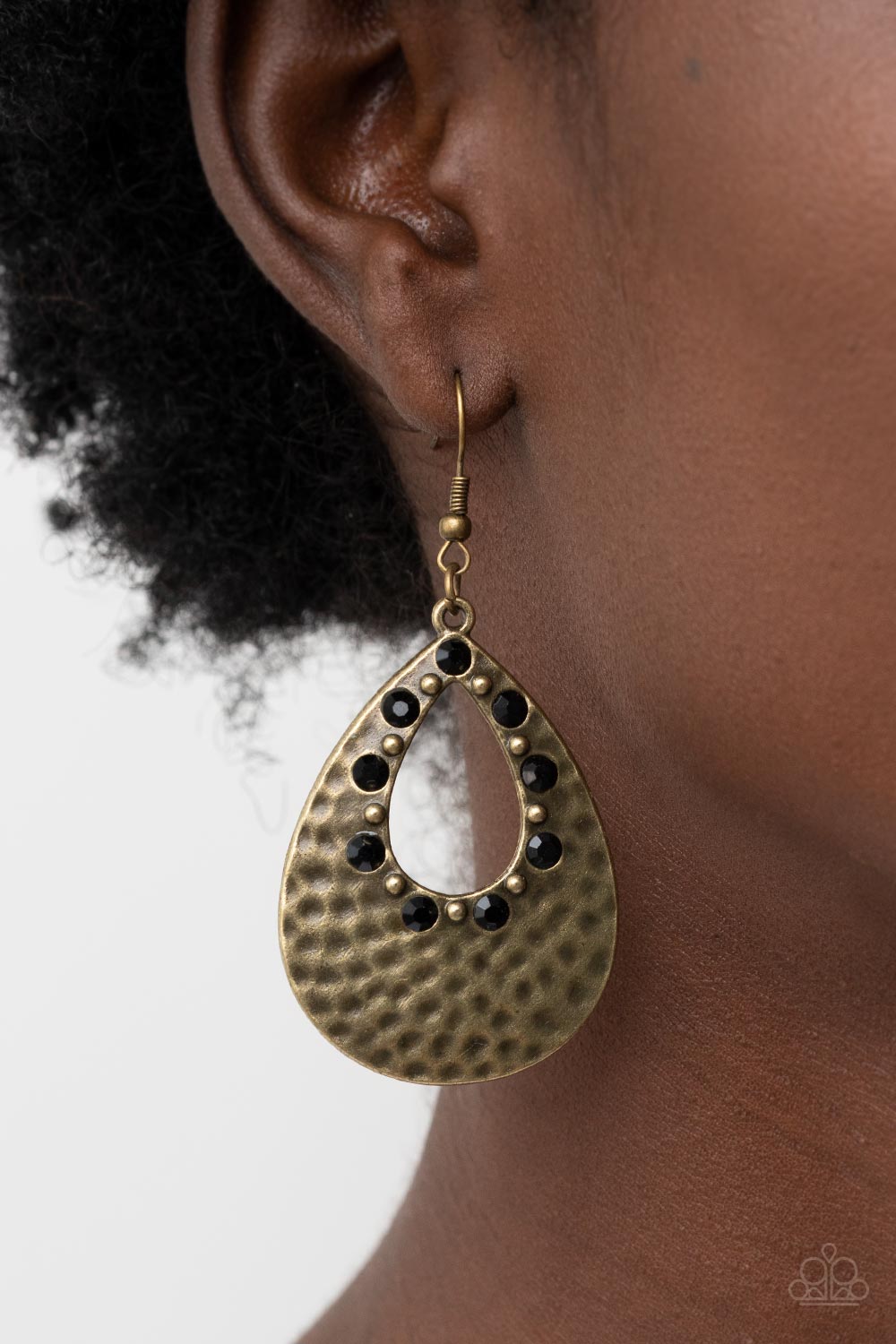 Terraform Twinkle - Black Earrings - Paparazzi Accessories