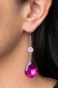 Smile for the Camera - Pink Earrings - Paparazzi Accessories