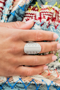 Teeming With Texture - Silver Ring - Paparazzi Accessories