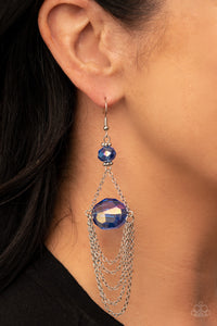 Ethereally Extravagant - Blue Earrings - Paparazzi Accessories