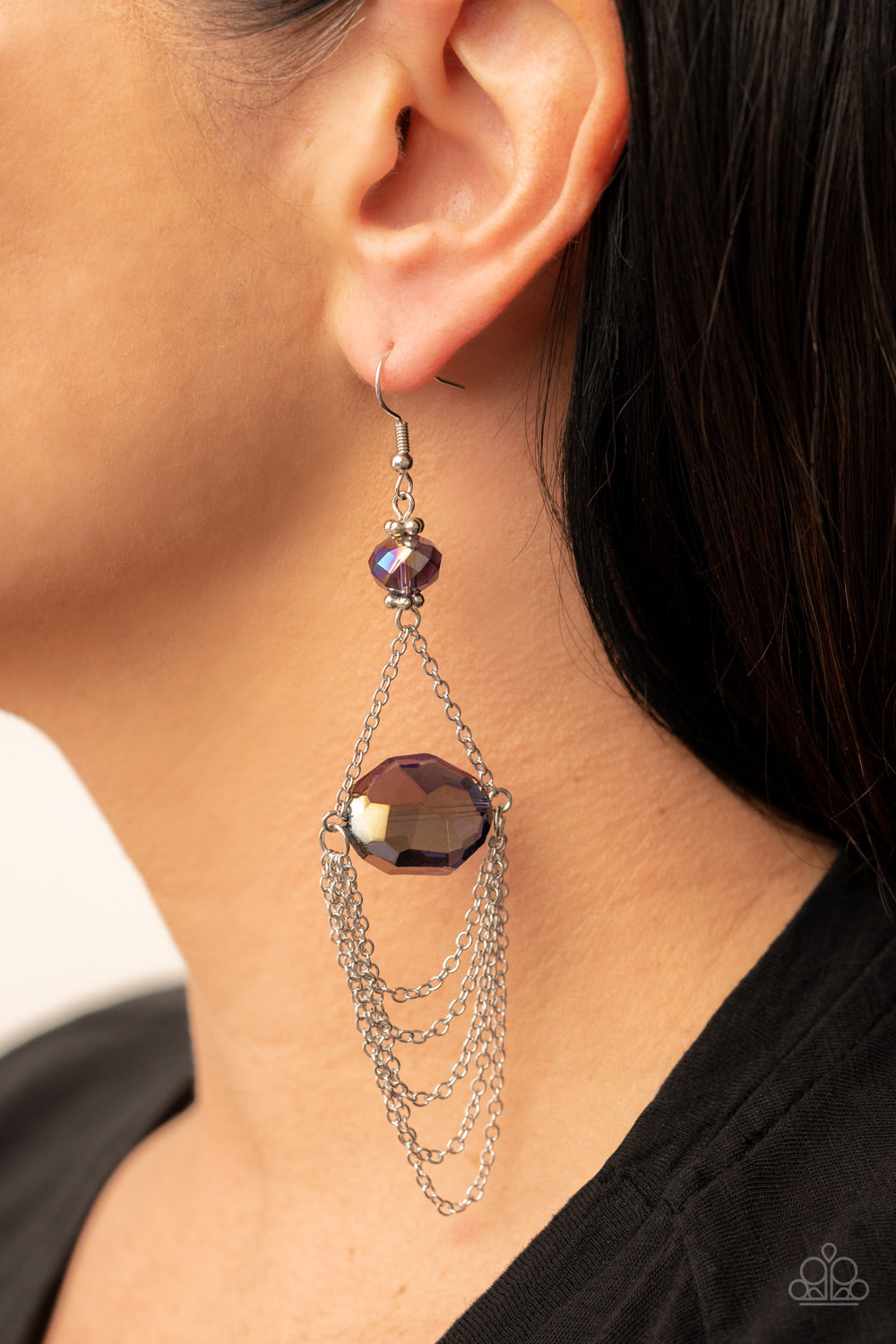 Ethereally Extravagant - Purple Earrings - Paparazzi Accessories