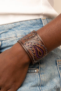 Paisley Pioneer - Purple Bracelet - Paparazzi Accessories