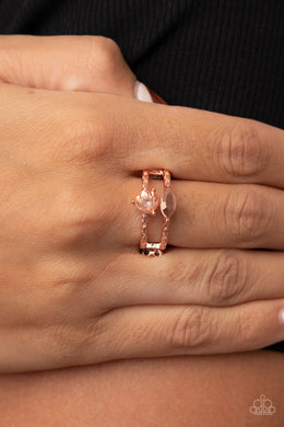Embraceable Elegance - Copper Ring - Paparazzi Accessories